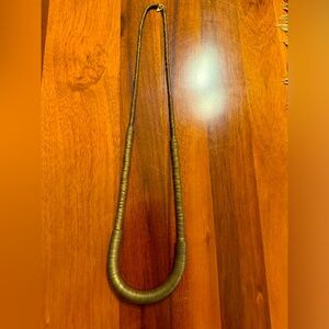 Serefina Heavy Brass Beaded Tribal-style Long Necklace